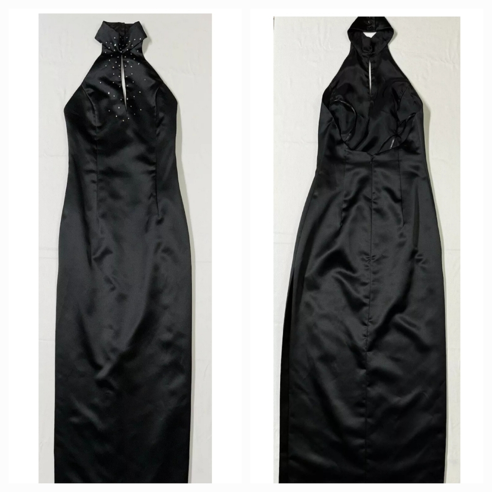 Jessica McClintock Gunne Sax Halter Evening Dress Size 7/8